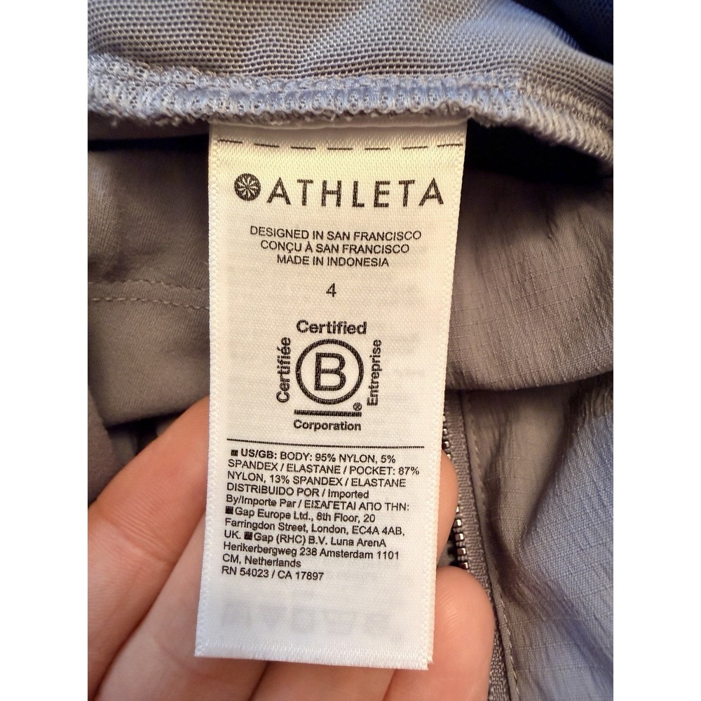 Athleta Size 4 Trekkie North High Rise Jogger Gray Elastic Waist 28" Inseam - Picture 5 of 9